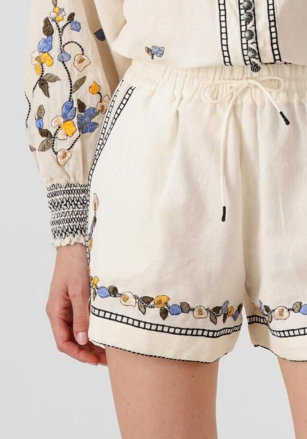 SCARLETT POPPIES Dames Broeken Friends Short Ecru - Foto 3