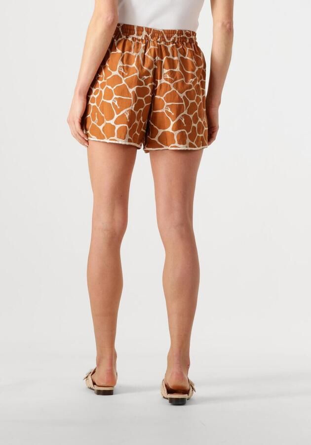 SCARLETT POPPIES Dames Broeken Kosos Shorts Bruin - Foto 2