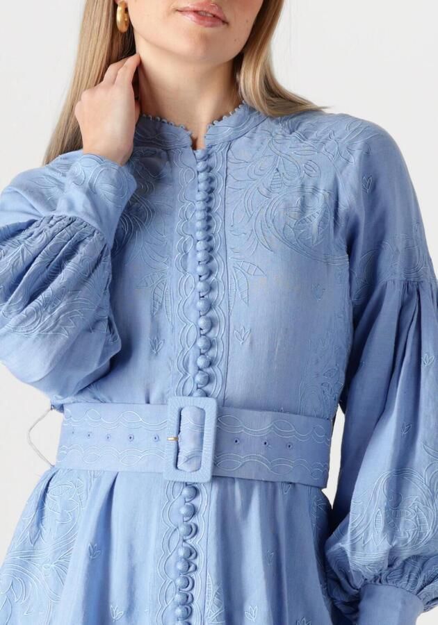 SCARLETT POPPIES Dames Jurken Berite Short Dress Lichtblauw