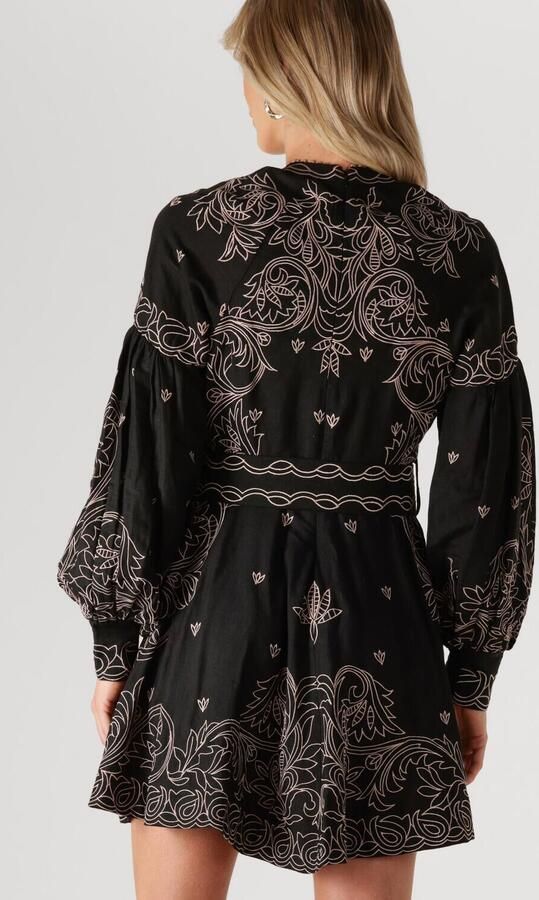 SCARLETT POPPIES Dames Jurken Berite Short Dress Zwart - Foto 3