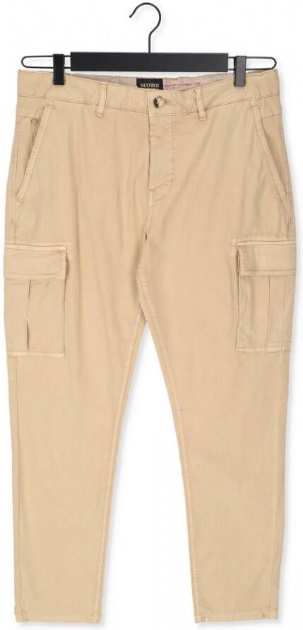 SCOTCH & SODA Heren Broeken Stuart Garment-dyed Regular Slim-fit Chino Beige