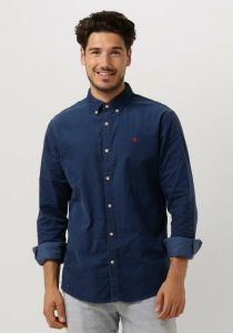 Scotch & Soda Blauwe Casual Overhemd Fine Corduroy Shirt Slim Fit