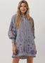 SCOTCH & SODA Dames Jurken Striped Shirt Dress With Embroidery In Organic Cotton Blauw - Thumbnail 1