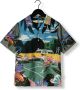 SCOTCH & SODA Jongens Polo's & T-shirts Tennis Placement Print Short Sleeve Tencel Blauw - Thumbnail 1