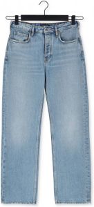 Scotch & Soda Blauwe Straight Leg Jeans The Sky High rise Straight In