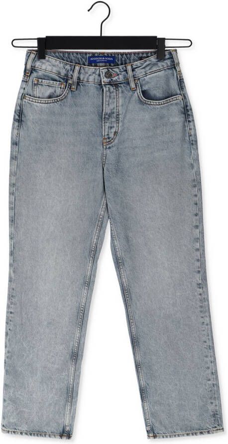 Scotch & Soda Blauwe Straight Leg Jeans The Sky Straight Jeans With Re