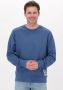 Scotch & Soda Blauwe Sweater Garment-dyed Interlock Felpa Sweatshirt - Thumbnail 1