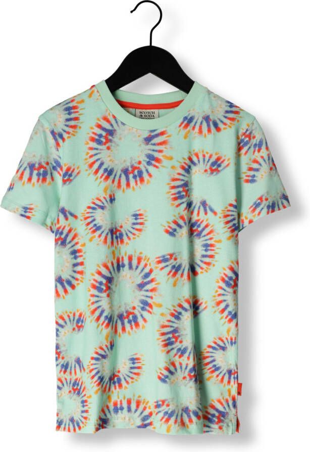 SCOTCH & SODA Jongens Polo's & T-shirts Relaxed Fit All Over Printed Blauw