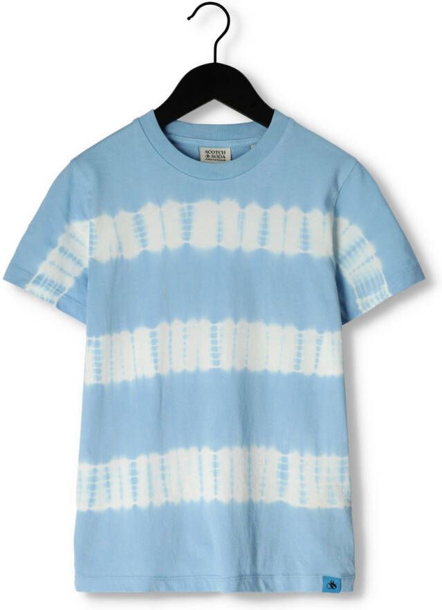 SCOTCH & SODA Jongens Polo's & T-shirts Relaxed Fit Short Sleeved Tie-dye Blauw