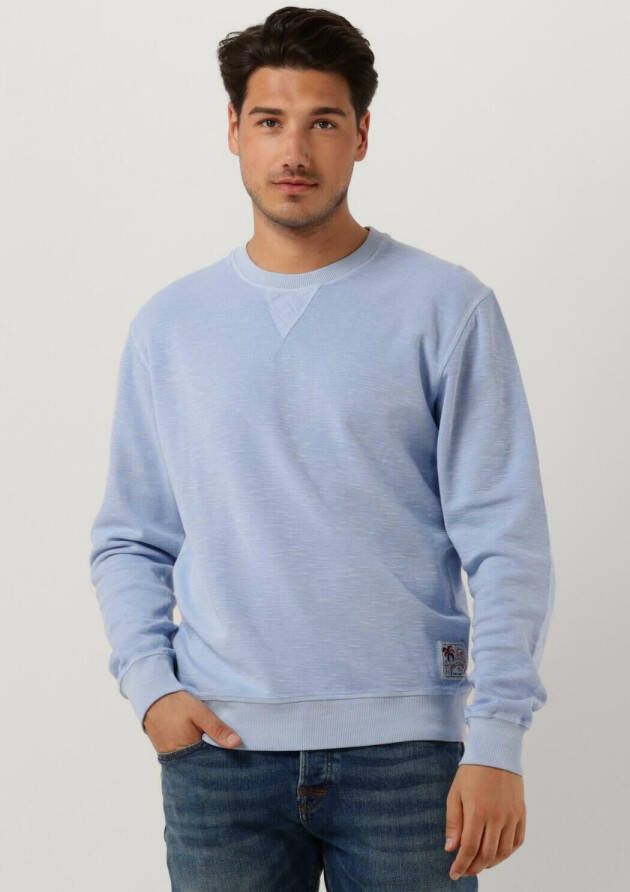 SCOTCH & SODA Heren Truien & Vesten Garment Dyed Structured Sweatshirt Blauw