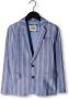 SCOTCH & SODA Jongens Colberts Striped Cotton Linen Dressed Blazer Blauw wit Gestreept - Thumbnail 1