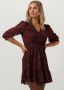 SCOTCH & SODA Dames Jurken Wrap Mini Dress Bordeaux - Thumbnail 1