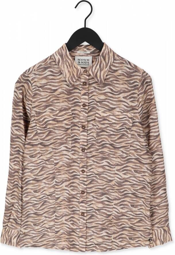 Scotch & Soda Bruine Blouse Printed Button Up Shirt
