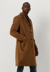 Scotch & Soda Camel Mantel Classic Wool-blend Overcoat
