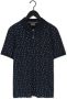 Scotch & Soda Donkerblauwe Casual Overhemd Printed Pique Polo In Organic Cotton - Thumbnail 4