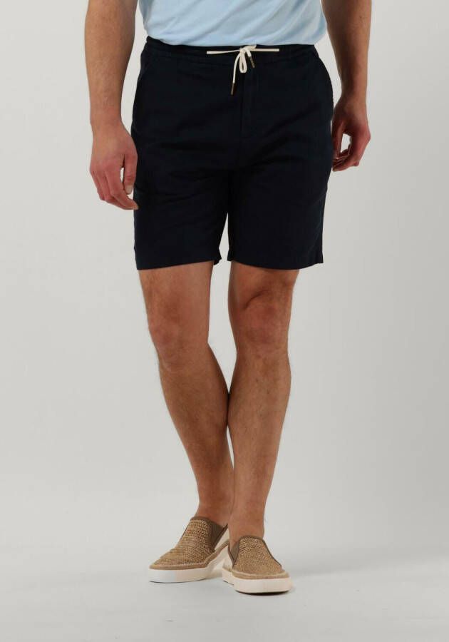 SCOTCH & SODA Heren Broeken Fave Cotton linen Twill Bermuda Short Donkerblauw