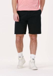 Scotch & Soda Donkerblauwe Korte Broek Stuart Garment-dyed Pima Cotton-blend Short