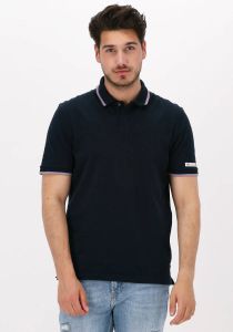 Scotch & Soda Donkerblauwe Polo Pique Polo With Tipping