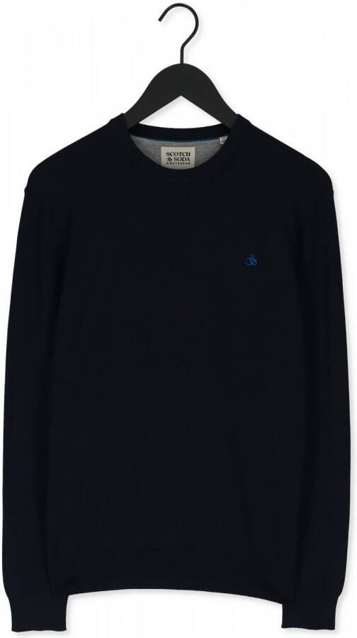 Scotch & Soda Scotch and Soda Pullover Navy Melange Blauw Heren