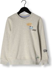 Scotch & Soda Ecru Sweater Regular Fit Artwork Sweatshirt