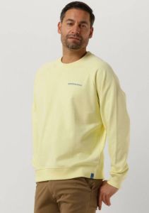 Scotch & Soda Gele Sweater Unisex Crewneck Sweatshirt In Organic Cotton