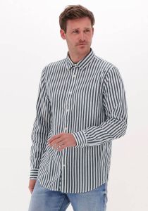 Scotch & Soda Groene Casual Overhemd Regular-fit Striped Shirt