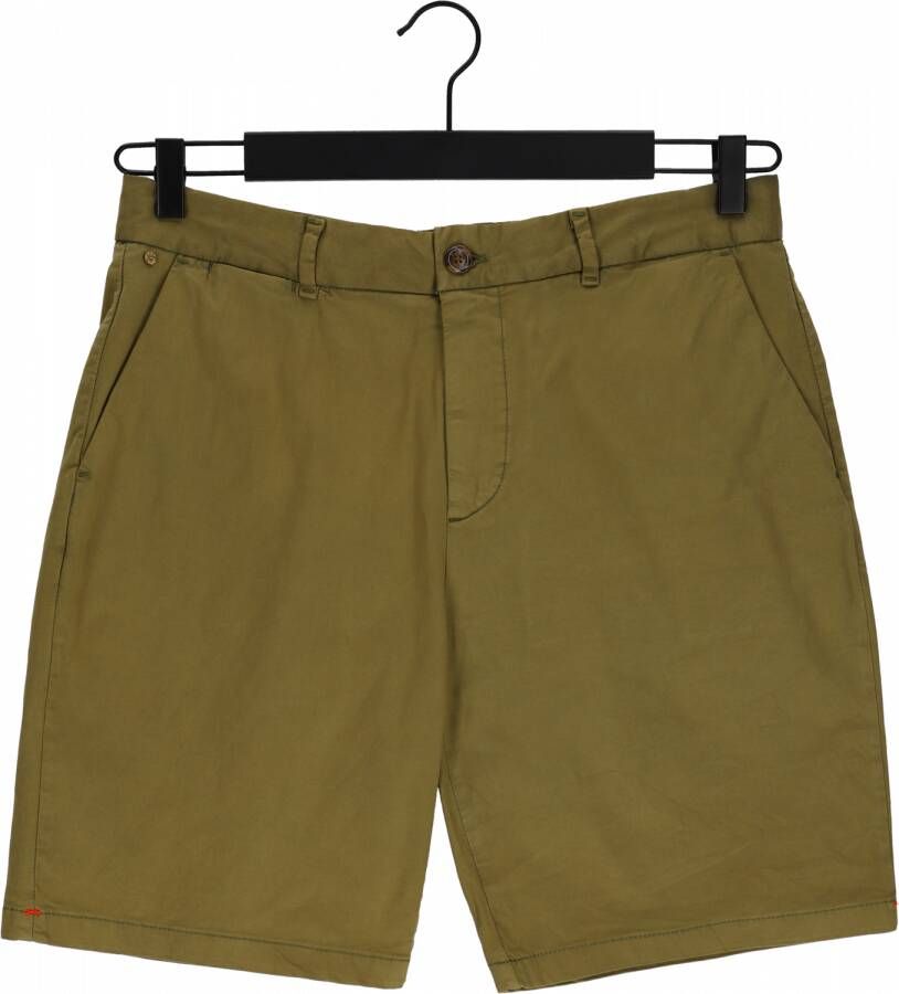 SCOTCH & SODA Heren Broeken Stuart Garment-dyed Pima Cotton-blend Short Groen