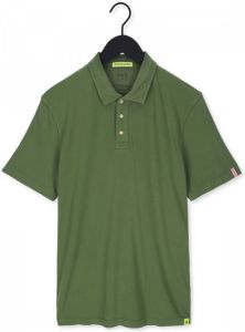Scotch & Soda Groene Polo Garment dyed Jersey Polo In Organic Cotton