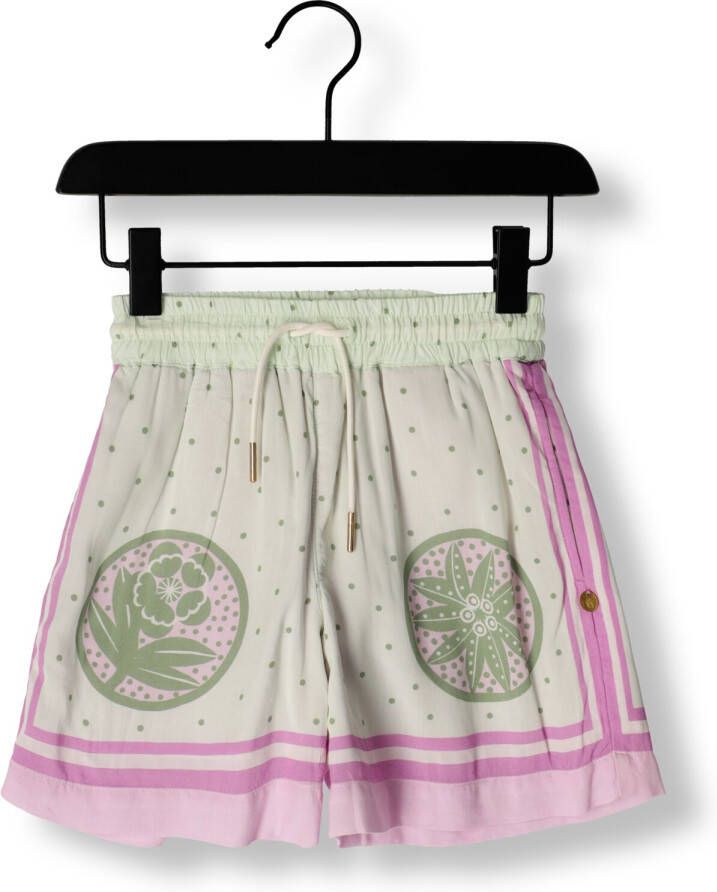 SCOTCH & SODA Meisjes Broeken Placed All Over Printed Shorts Groen