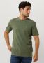 SCOTCH & SODA Heren Polo's & T-shirts Garment Dye Logo T-shirt Groen - Thumbnail 1