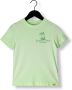 SCOTCH & SODA Jongens Polo's & T-shirts Regular Fit Short Sleeved Washed Artwork Groen - Thumbnail 1