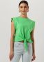 SCOTCH & SODA Dames Tops & T-shirts Relaxed-fit Knotted T-shirt Groen - Thumbnail 1