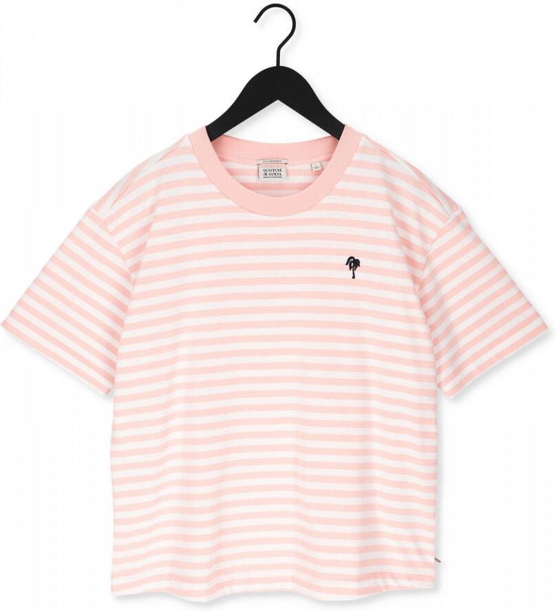 Scotch & Soda Koraal T-shirt Breton Striped Short Sleeved T-shirt