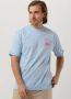 SCOTCH & SODA Heren Polo's & T-shirts Cold Dye Tee With Chest Artwork Lichtblauw - Thumbnail 1
