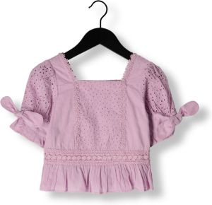 Scotch & Soda Lila Blouse Short Sleeved Broderie Anglaise Top
