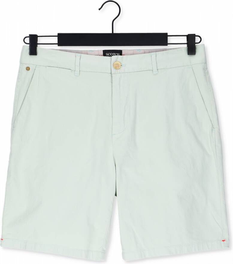 Scotch & Soda Mint Korte Broek Stuart Garment-dyed Pima Cotton-blend Short