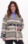 SCOTCH & SODA Dames Truien & Vesten Ikat Jacquard Blanket Wrap Coat Multi - Thumbnail 1