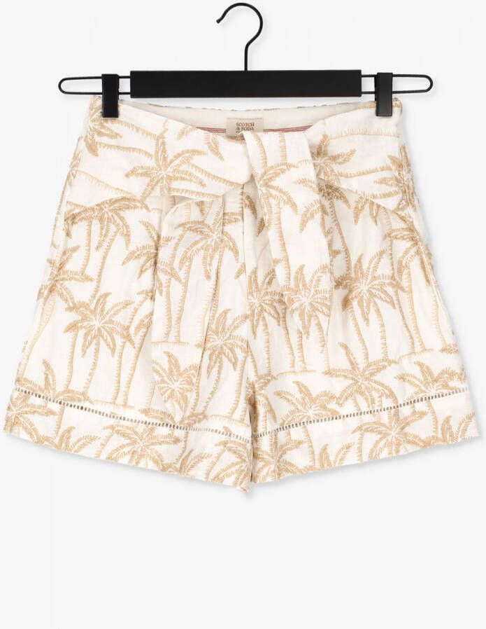 Scotch & Soda Zand Shorts Embroidered Linen High-rise Short