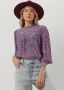 SCOTCH & SODA Dames Blouses Pintuck Blouse With Ruffle Collar Paars - Thumbnail 1