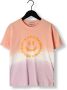 SCOTCH & SODA Meisjes Tops & T-shirts Dropped Shoulder Dip Dye Artwork Paars - Thumbnail 1
