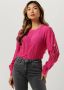Scotch & Soda top Ruched waist blouse with extended shoulder met borduursels rood - Thumbnail 1