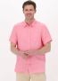Scotch & Soda Roze Casual Overhemd Regular Fit Garment dyed Linen Shortsleeve Shirt - Thumbnail 1