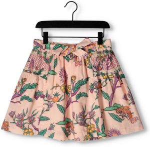 Scotch & Soda Roze Minirok All-over Printed Smock Detail Skirt