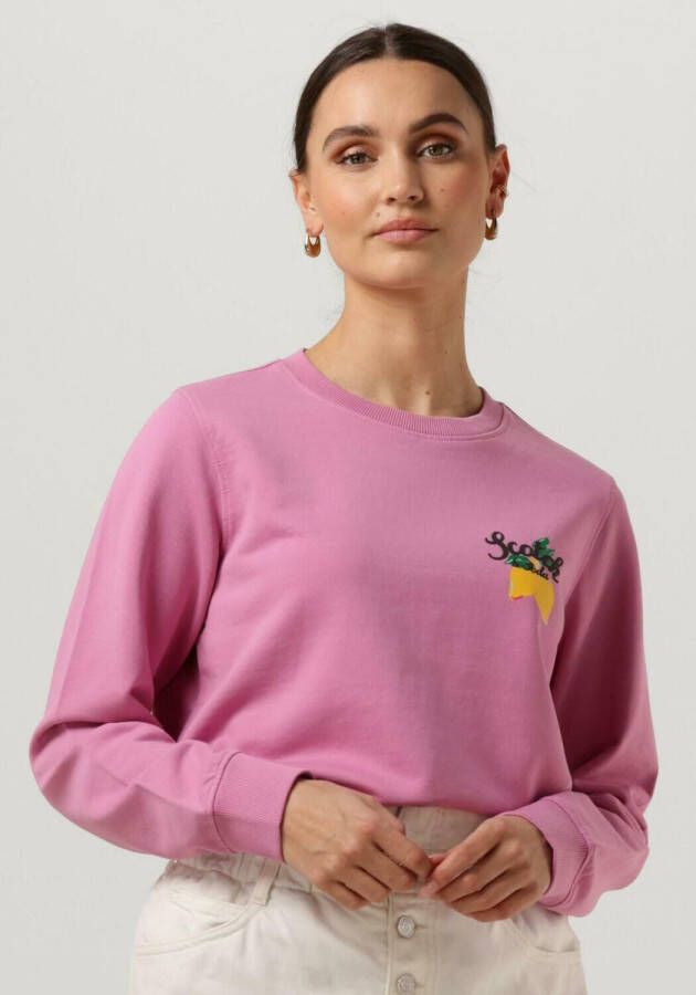 SCOTCH & SODA Dames Truien & Vesten Cotton In- Conversion Regular Fit Crewneck Sweater Roze