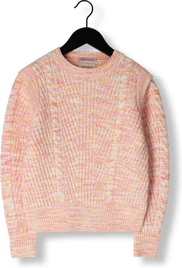 SCOTCH & SODA Meisjes Truien & Vesten Shoulder Detail Pullover Roze