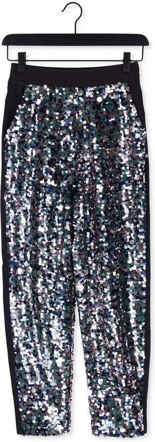 SCOTCH & SODA Dames Broeken Metallic Piece Sequin High-rise Pants Zilver - Foto 2