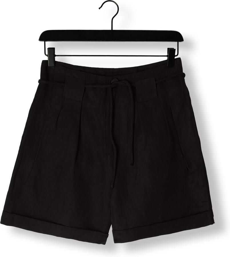 SCOTCH & SODA Dames Jeans High Rise Belted Shorts Zwart