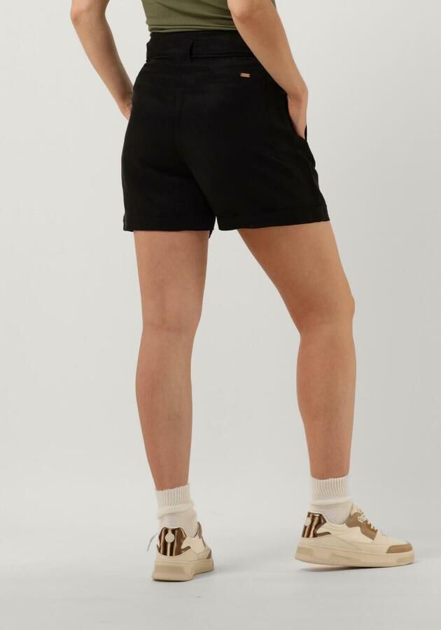SCOTCH & SODA Dames Jeans High Rise Belted Shorts Zwart - Foto 2