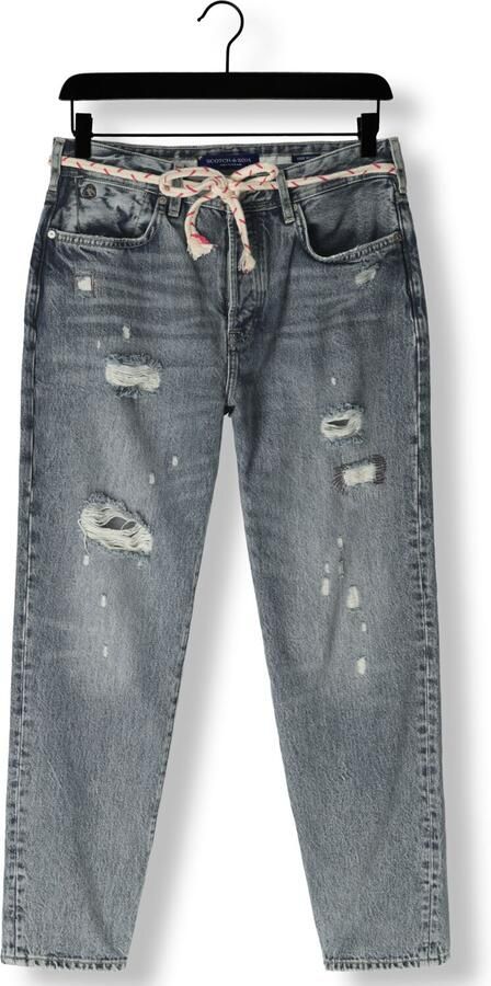 SCOTCH & SODA Dames Jeans The Buzz Slim Boyfriend Jeans All Tied Up Blauw - Foto 2
