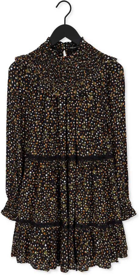 SCOTCH & SODA Dames Jurken Smocked And Tiered Long Sleeved Dress Zwart - Foto 3